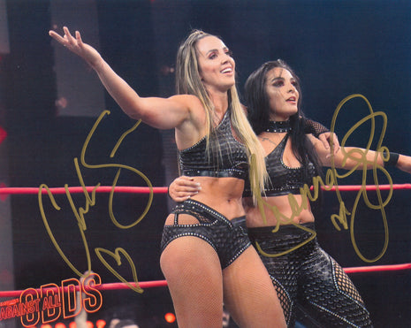 Foto de 8x10 firmada por Deonna Purrazzo y Chelsea Green