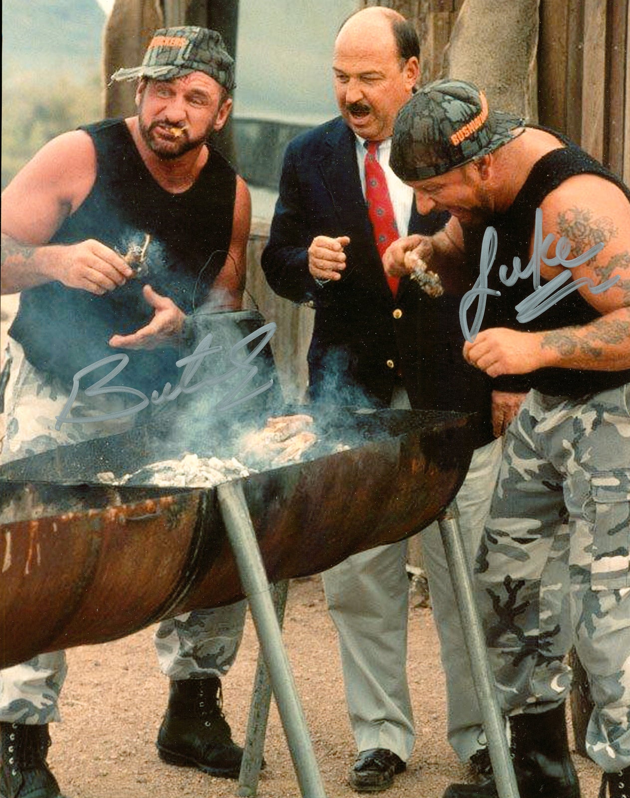 Bushwhackers - Luke & Butch dual signed 8x10 Photo – Signed By Superstars