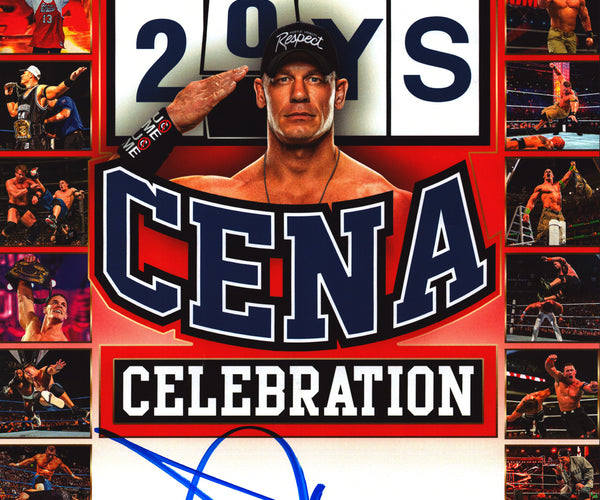 John Cena Signed WWE 2021 Summerslam Wrestling 11x14 Photo Beckett BAS –  www.