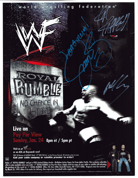 Cactus Jack, Billy Gunn & Jeff Jarrett triple signed 11x14 Photo