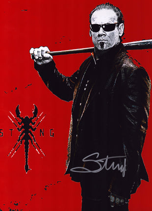 Sting signed Metallic 11x14 Photo