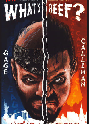 Nick Gage & Sami Callihan dual signed 11x17 Photo