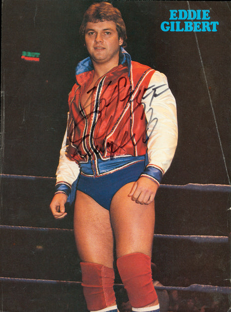 Eddie Gilbert signed Magazine Page