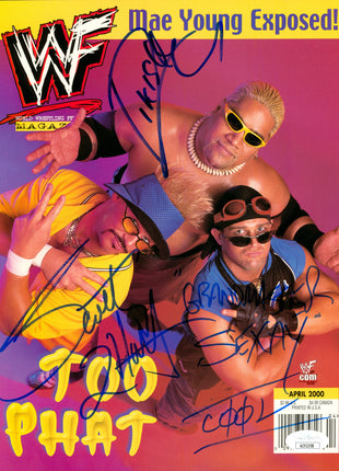 Too Cool - Scotty Too Hotty, Brian Christopher, Rikishi triple signed WWF Magazine Cover (w/ JSA)