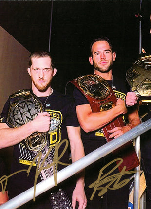 Adam Cole, Roderick Strong, Bobby Fish & Kyle O'Reilly multi signed 8x10 Photo (w/ JSA)