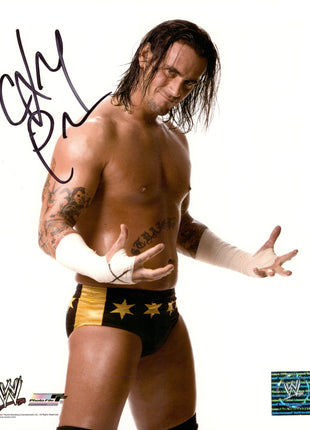 CM Punk signed 8x10 Photo