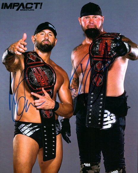 Karl Anderson & Luke Gallows dual signed 8x10 Photo