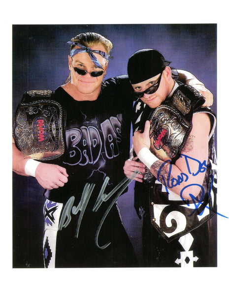 New Age Outlaws - Billy Gunn & Road Dogg dual signed 8x10 Photo