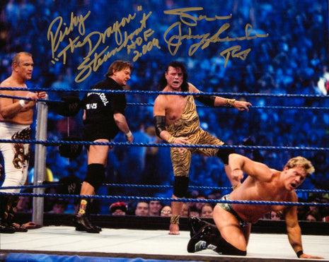 Ricky Steamboat & Jimmy Snuka dual signed 8x10 Photo