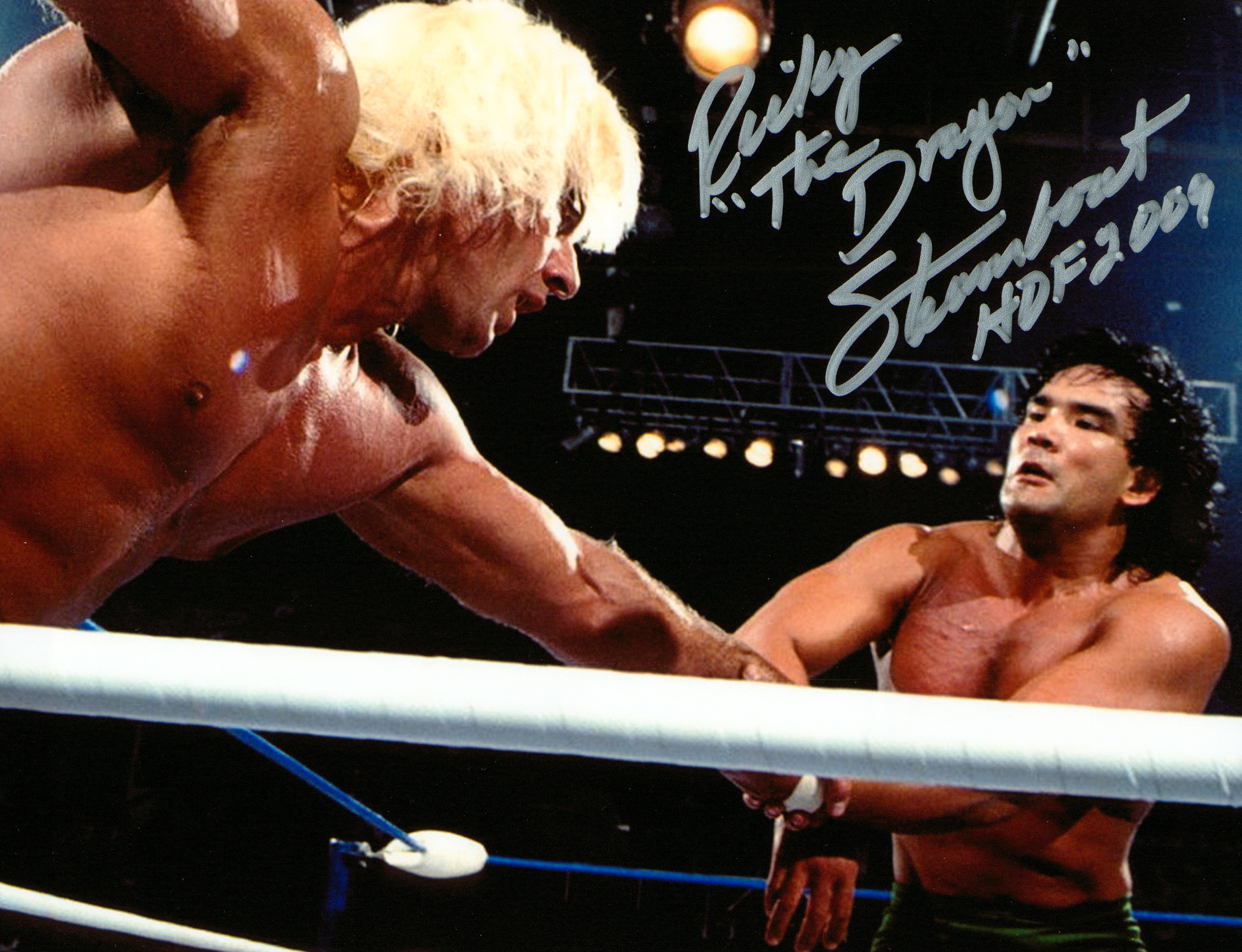 Ricky Steamboat signed 8x10 Photo – Signed By Superstars