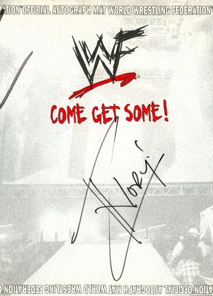 Ivory & Taz dual signed WWF Placemat