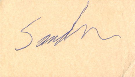 Sandman signed Business Card