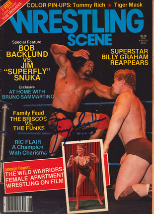 Jimmy Snuka signed Wrestling Scene Magazine