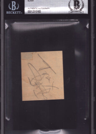 Slash (Guns N Roses) signed Cut (Encapsulated w/ Beckett)