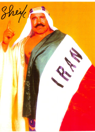 Iron Sheik signed 8x10 Photo
