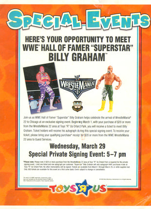 Superstar Billy Graham signed WWF Jakks Classic Superstars Action Figure