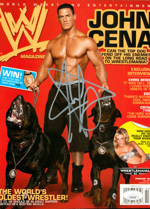 John Cena signed WWE Magazine Cover (w/ JSA)