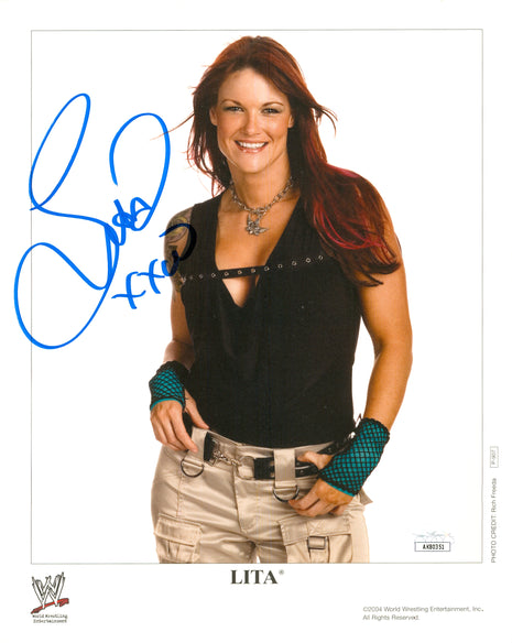 Lita signed 8x10 Photo (w/ JSA)
