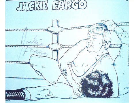 Jackie Fargo signed 8x10 Photo