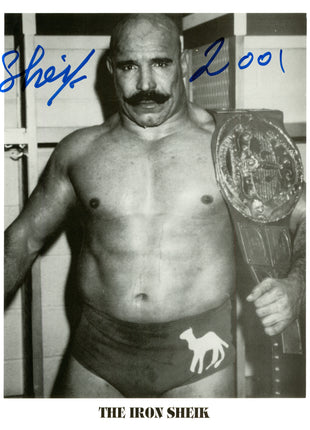 Foto firmada de 8x10 por Iron Sheik