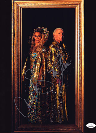 Ric Flair & Charlotte Flair dual signed 11x14 Photo (w/ JSA)