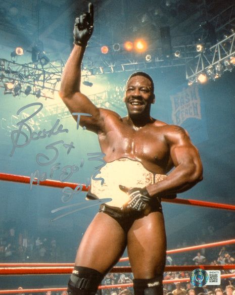 Booker T signed 8x10 Photo (w/ Beckett)