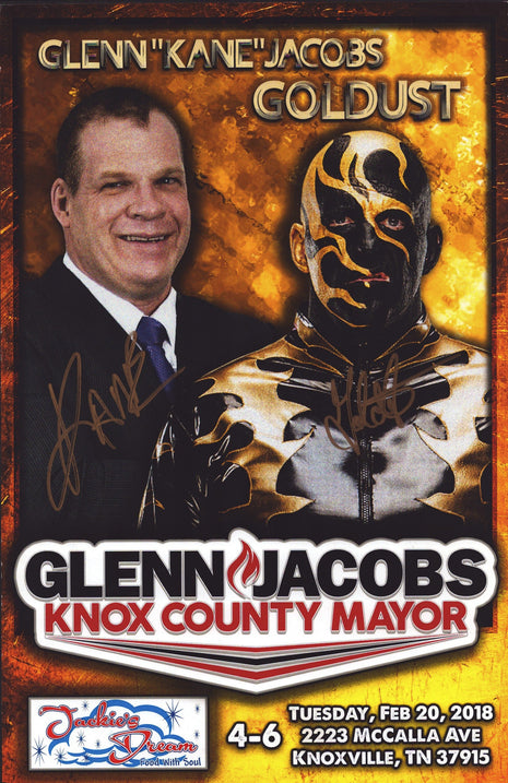 Kane & Goldust dual signed 11x17 Photo