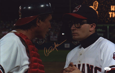 Charlie Sheen (Major League) signed 11x17 Photo (w/ JSA)