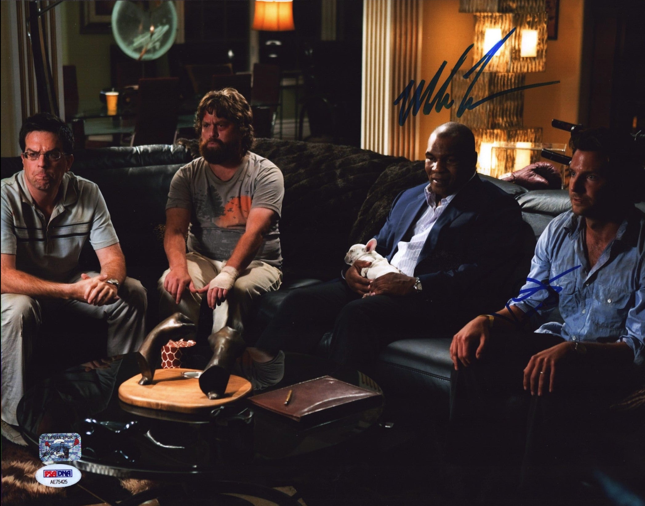 Mike Tyson Bradley Cooper (The Hangover) dual signed 11x14 Photo (w/ PSA)