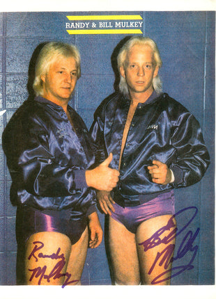 Randy Mulkey & Bill Mulkey dual signed 8x10 Photo