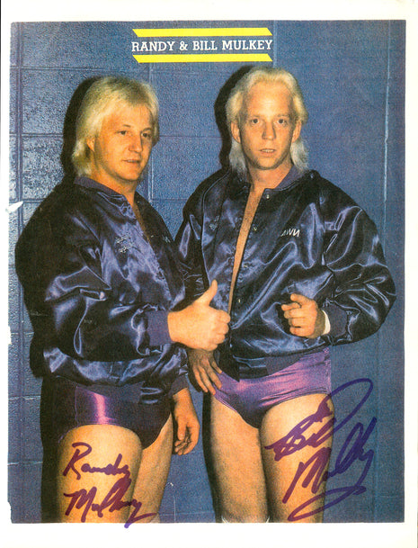 Randy Mulkey & Bill Mulkey dual signed 8x10 Photo