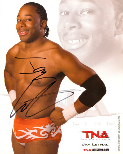 Jay Lethal signed 8x10 Photo