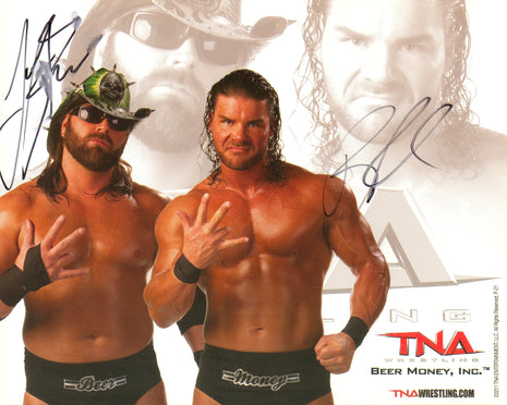 Beer Money - James Storm & Bobby Roode dual signed 8x10 Photo