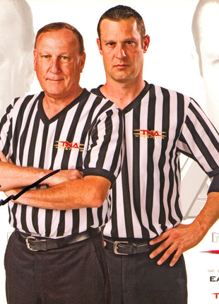 Earl Hebner & Brian Hebner dual signed 8x10 Photo