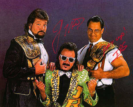 IRS & Jimmy Hart dual signed 8x10 Photo