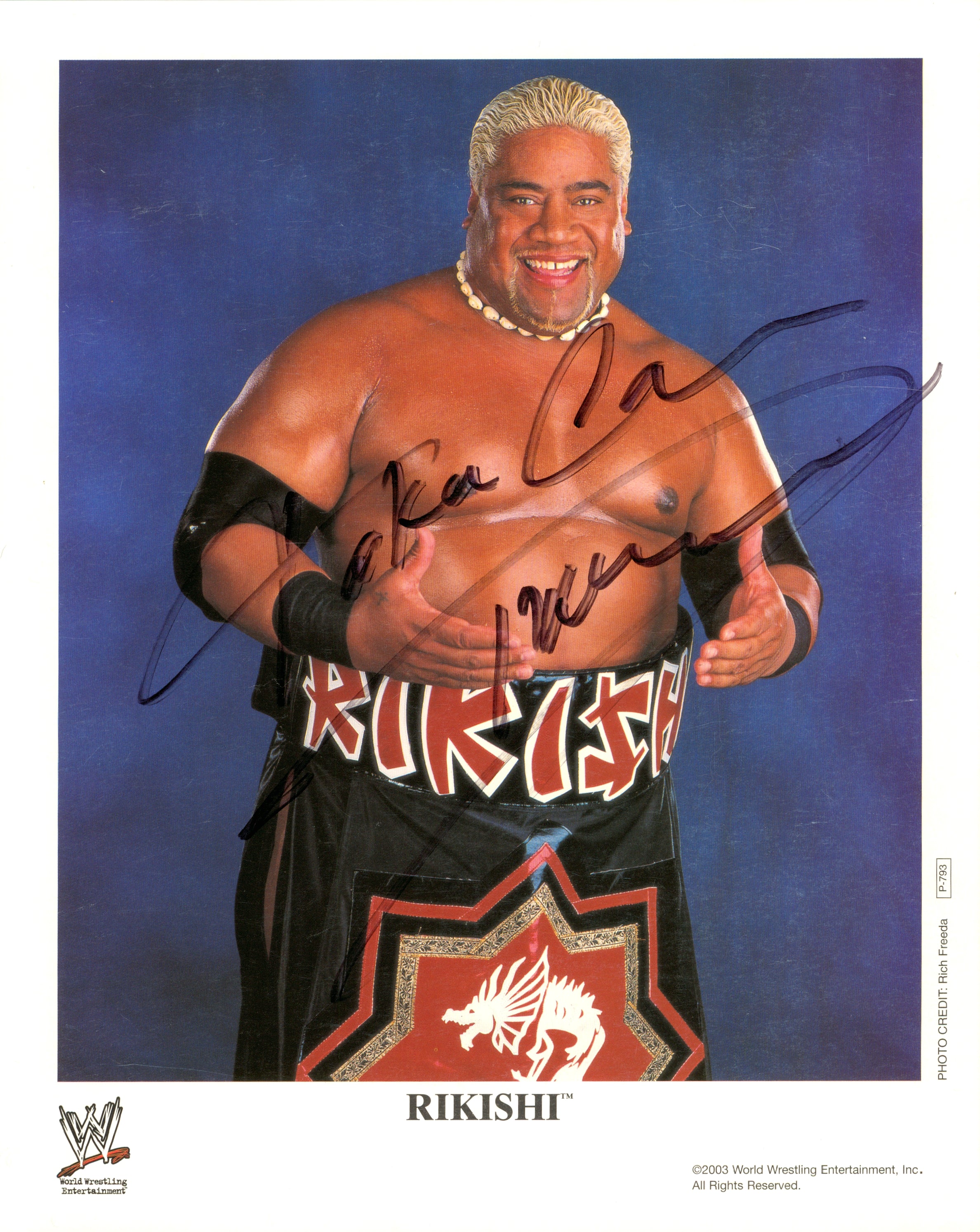 Rikishi signed 8x10 Photo – Signed By Superstars