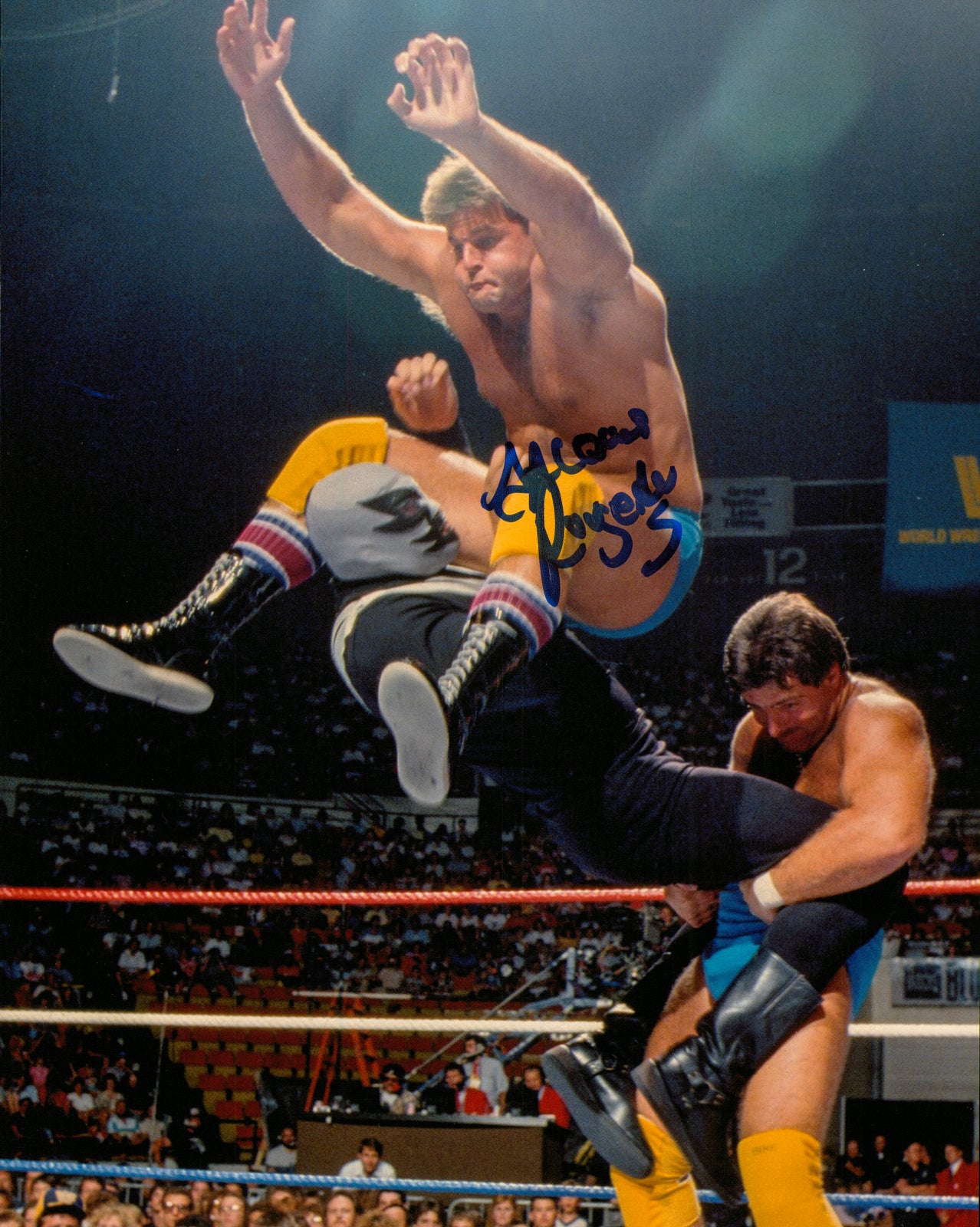 Jacques Rougeau signed 8x10 Photo – Signed By Superstars