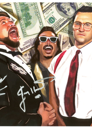 Foto de 8x10 firmada por Ted DiBiase y Jimmy Hart