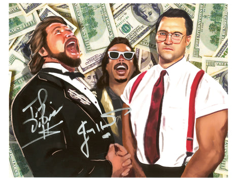 Ted DiBiase & Jimmy Hart dual signed 8x10 Photo