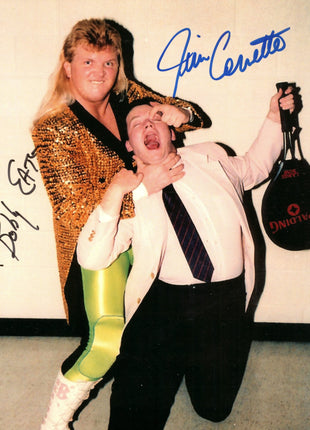 Jim Cornette & Bobby Eaton dual signed 8x10 Photo