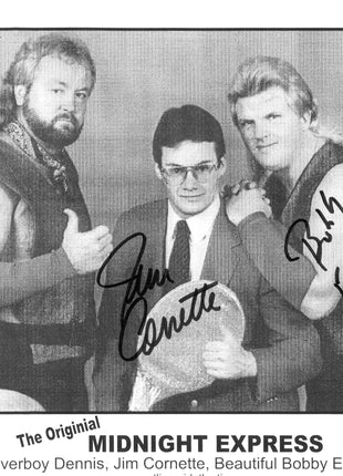 Jim Cornette & Bobby Eaton dual signed 8x10 Photo