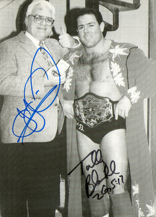 Tully Blanchard & JJ Dillon dual signed 8x10 Photo