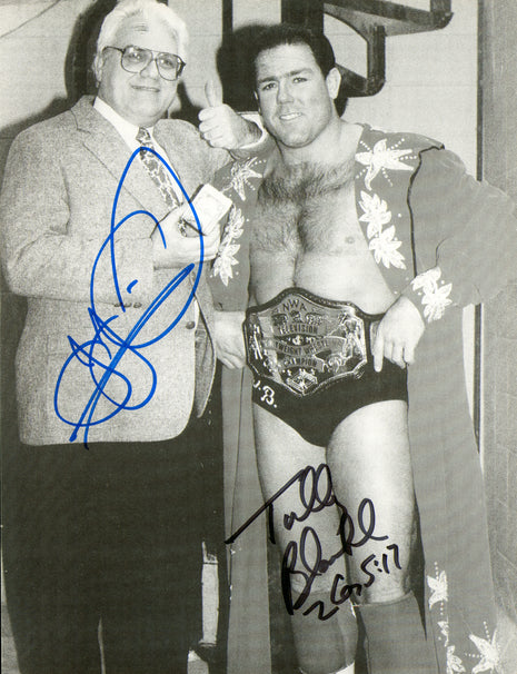 Tully Blanchard & JJ Dillon dual signed 8x10 Photo