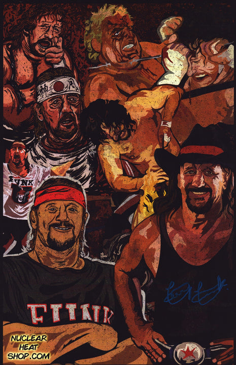 Terry Funk signed 11x17 Photo