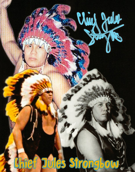 Foto firmada de 8x10 por Jules Strongbow