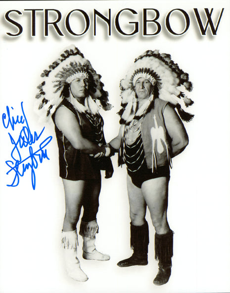 Foto firmada de 8x10 por Jules Strongbow