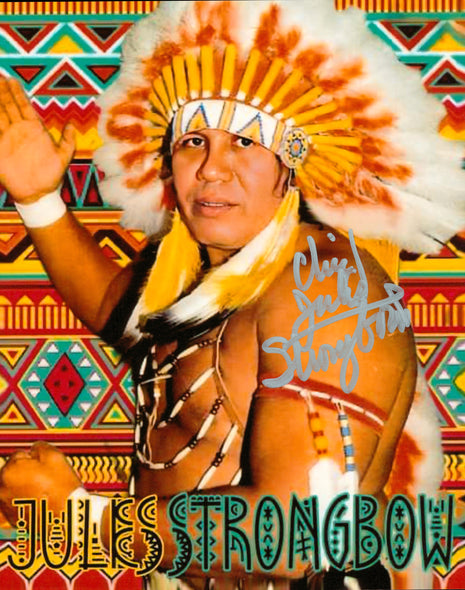 Foto firmada de 8x10 por Jules Strongbow