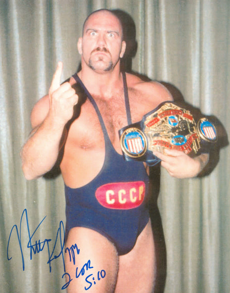 Fotografía firmada de 8x10 por Nikita Koloff