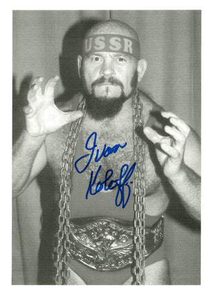 Foto firmada de Ivan Koloff de 8x10