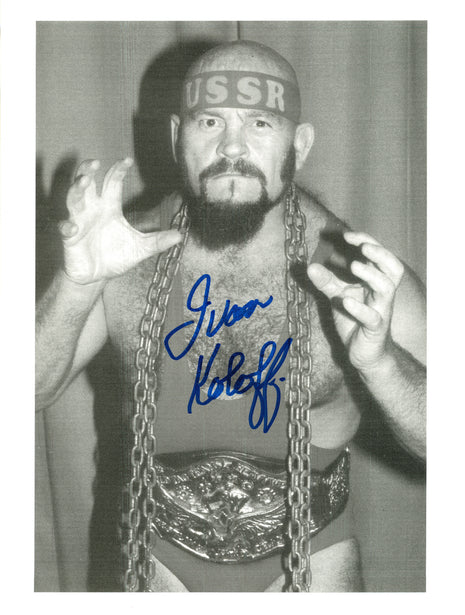 Foto firmada de Ivan Koloff de 8x10